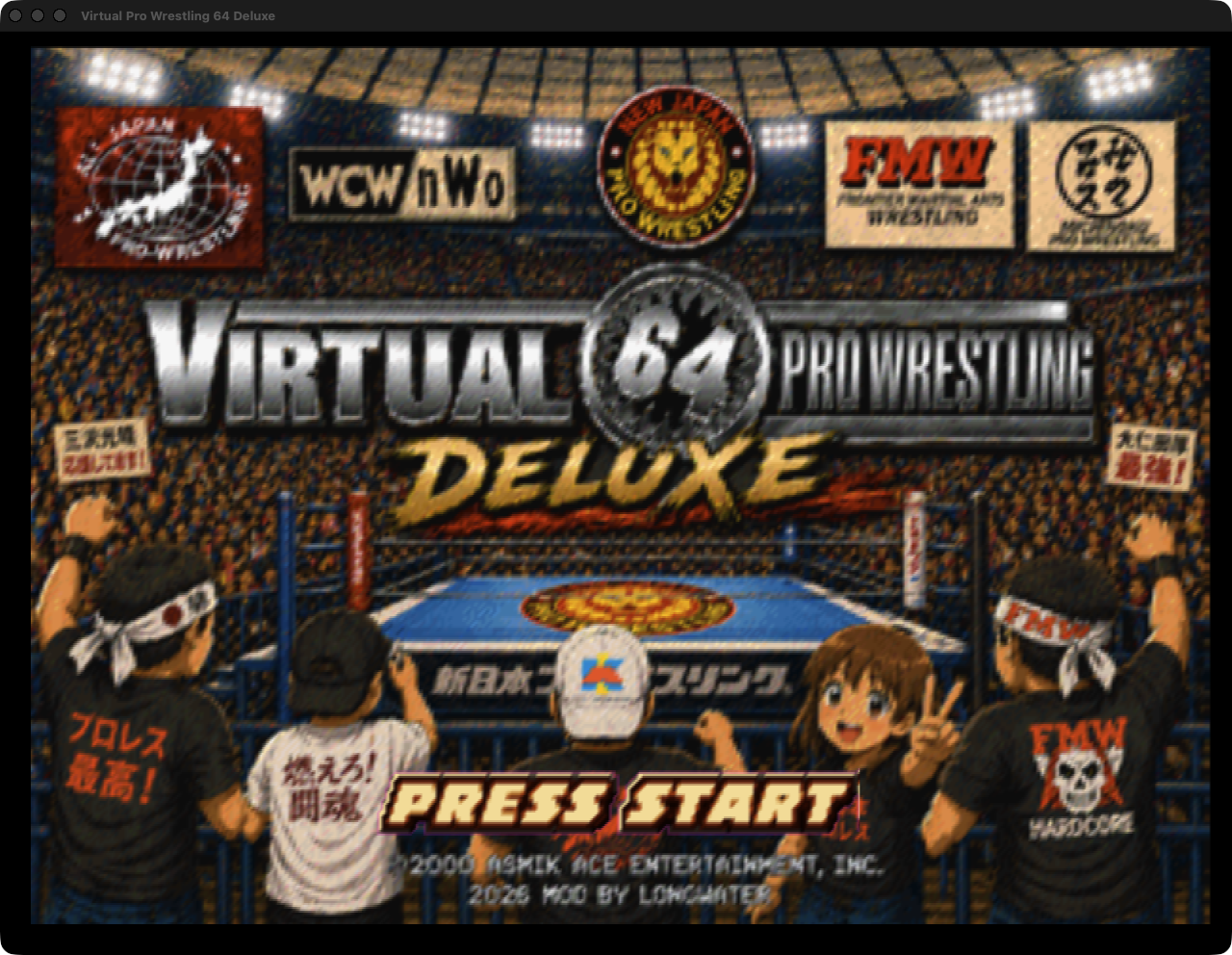 The title screen